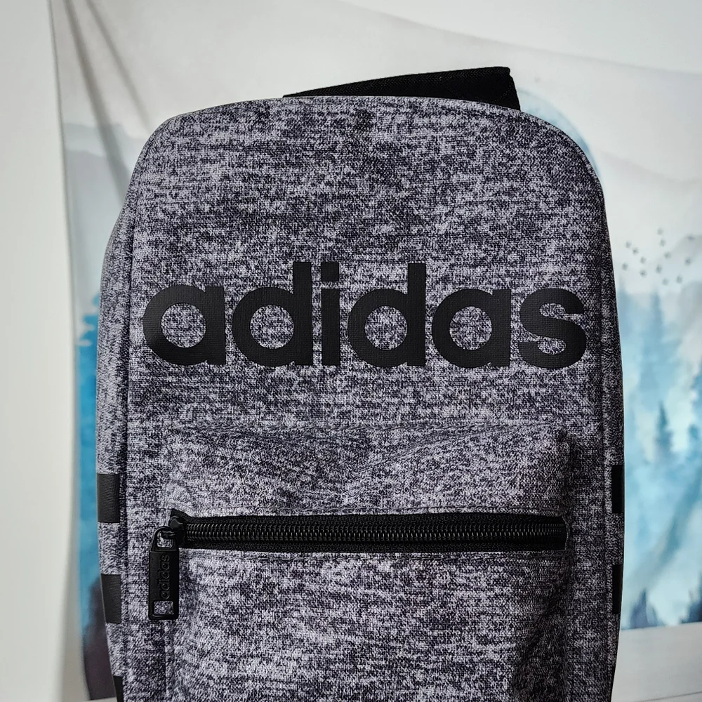 Adidas Santiago Insulated Lunch Bag Gray Black NWT - Picture 2 of 15
